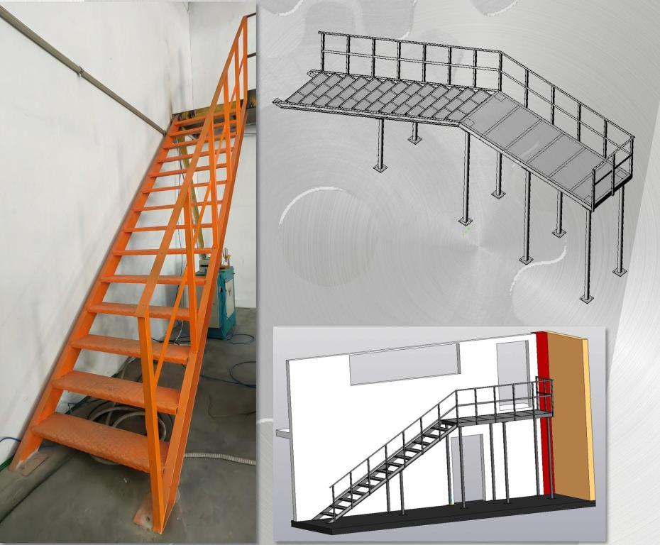 Изготовление стальной лестницы